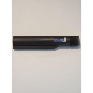 Buffer Tube - 1 off - *ORPH* (Blemished) Cerakote-  Black Punisher Multi Color