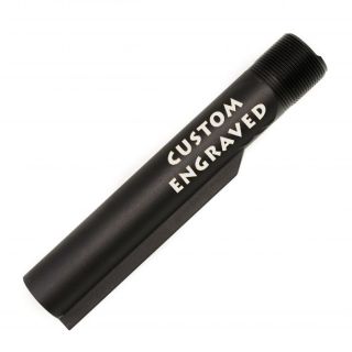 Buffer Tube - Custom Engraved - Anodized Black