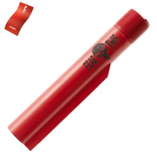 Buffer Tube - Fear This Punisher - Cerakote Red