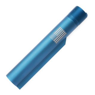 Buffer Tube - USA Flag - Anodized Blue