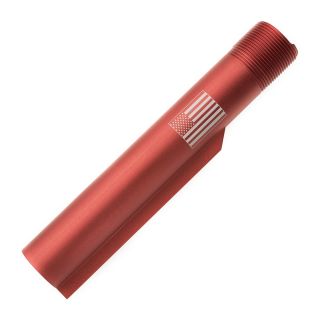 Buffer Tube - USA Flag - Anodized Red