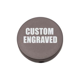 Forward Assist Cap - Custom Laser Engraved - Anodized Gray