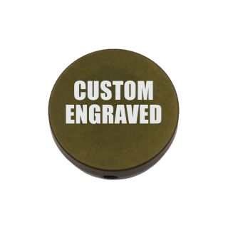 Forward Assist Cap - Custom Laser Engraved - Anodized Olive Drab Green