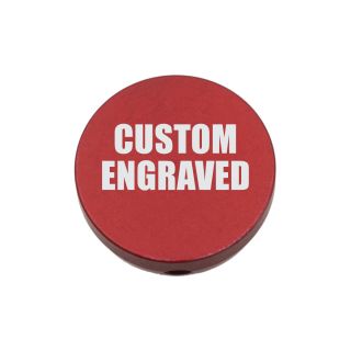 Forward Assist Cap - Custom Laser Engraved - Anodized Red