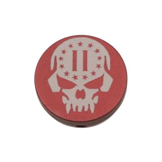 Forward Assist Cap - 2nd Amendment Skull - Anodized Red