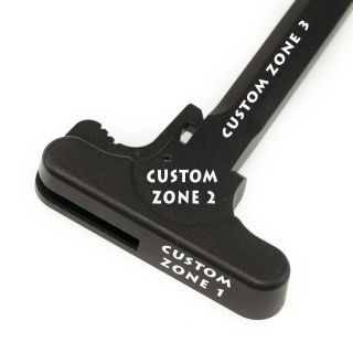 AR-15 Charging Handle - Custom Engraved - Anodized Black