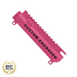 Anderson AR-15 Stripped Upper Receiver - Custom Laser Engraved | Cerakote Prison Pink