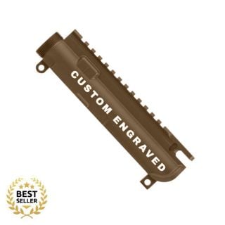 Anderson AR-15 Stripped Upper Receiver - Custom Laser Engraved | Cerakote Burnt Bronze