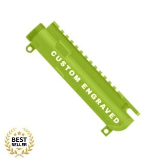 Anderson AR-15 Stripped Upper Receiver - Custom Laser Engraved | Cerakote Zombie Green
