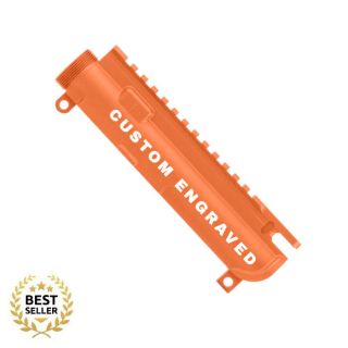 Anderson AR-15 Stripped Upper Receiver - Custom Laser Engraved | Cerakote Hunter Orange