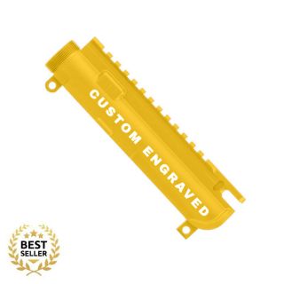 Anderson AR-15 Stripped Upper Receiver - Custom Laser Engraved | Sunflower Yellow