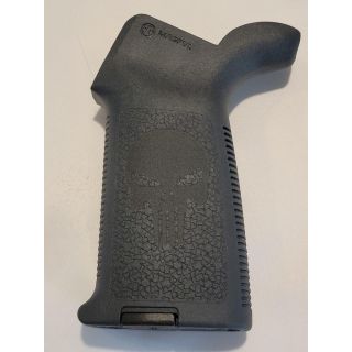 AR-15 Magpul MOE Grip *ORPH*  - Lasered Magpul Gray with Punisher  - Sample