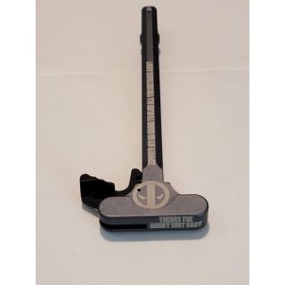 AR-15 Charging Handle - *ORPH* - Anodized Gray Deadpool with Extended Latch