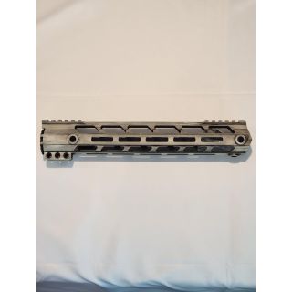 AR-15 *ORPH* 12" Lite Skeletonized M-LOK Free Float Handguard - Cerakote White Distressed