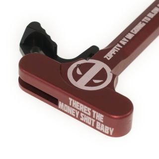 AR-15 Charging Handle - Deadpool - Anodized Red