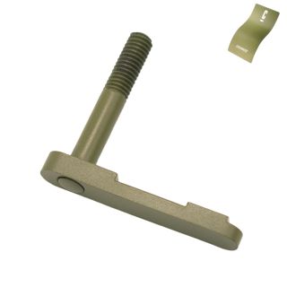 AR-15 Magazine Catch - Blank - Cerakote Noveske Bazooka Green
