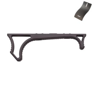 Lightweight Aluminum Hand Stop for M-LOK Slots - Cerakote Sniper Grey