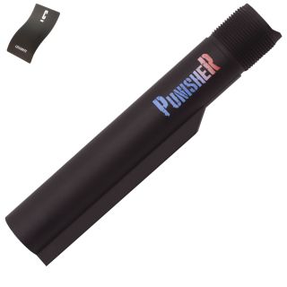 AR-15 Buffer Tube – Patriotic Punisher 2 – Cerakote Armor Black