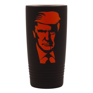 20 oz. Vacuum Insulated Tumbler - Cerakote Armor Black/Hunter Orange - Trump Limited special