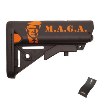 Sopmod style adjustable stock - Trump - Cerakote Armor Black