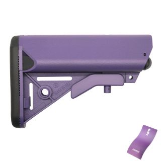 SOPMOD Style Adjustable Stock – Cerakote Bright Purple
