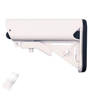 SOPMOD Style Adjustable Stock – Cerakote Bright White