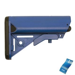 SOPMOD Style Adjustable Stock – Cerakote NRA Blue