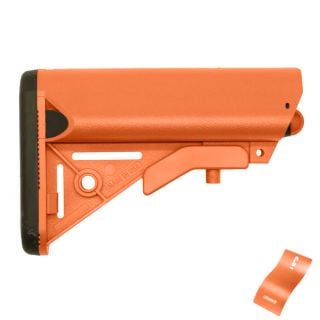 SOPMOD Style Adjustable Stock – Cerakote Hunter Orange