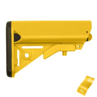 SOPMOD Style Adjustable Stock – Cerakote Sunflower Yellow