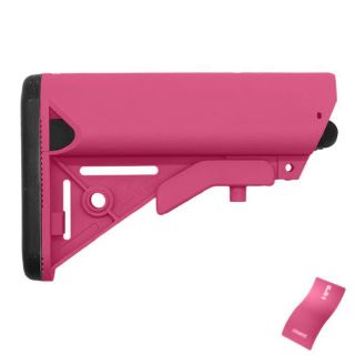 SOPMOD Style Adjustable Stock – Cerakote Prison Pink