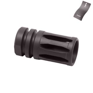 .30 Cal Bird Cage Style Muzzle Brake – Black Steel | AR-10 & AR-15, 5/8×24 - Cerakote Sniper Grey