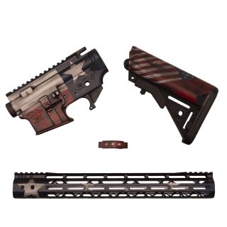 AR-15 Builder Set - Distressed Texas Builder Set - (FFL Required)