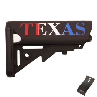 Sopmod style adjustable stock - Texas - Cerakote Armor Black