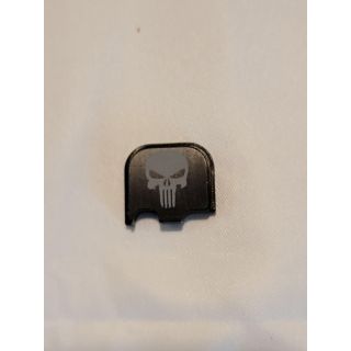 Rear Slide Plate for Glock 43, 43x and 48 - Punisher - Anodized Black  Blemished