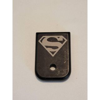 Glock Magazine End Plate - *ORPH*  - Anodize Black Superior Gen 1-4 , Blem