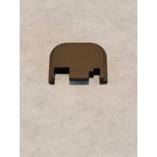 Glock Rear Slide Plate- *ORPH* - Anodize Plain Bronze, Gen 1-4