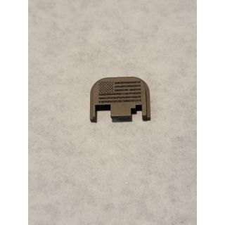 Glock Rear Slide Plate- *ORPH*  - American Flag - Cerakote FDE, Gen 1-4
