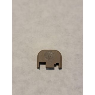 Glock Rear Slide Plate- *ORPH*  - Punisher- Cerakote FDE, Gen 1-4 Blemished