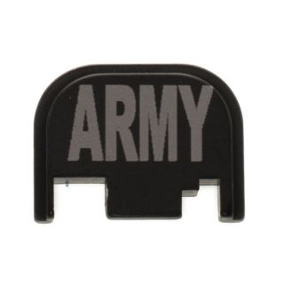 Glock Rear Slide Plate - ARMY - Anodized Black