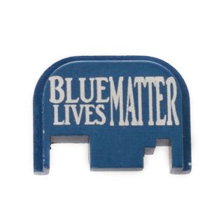 Glock Rear Slide Plate - Anodized Blue Lives Matter - Anodized Blue