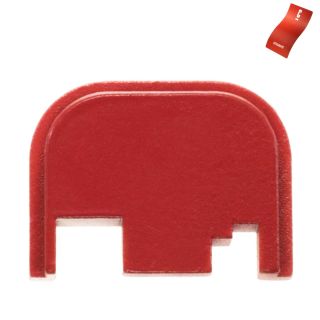 Glock Rear Slide Plate - Blank - Cerakote Firehouse Red