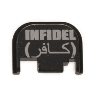 Glock Rear Slide Plate - Infidel - Anodized Black