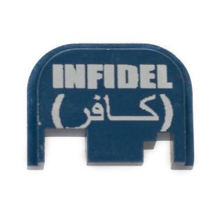 Glock Rear Slide Plate - Infidel - Anodized Blue