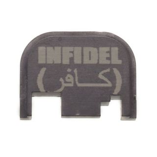 Glock Rear Slide Plate - Infidel - Anodized Gray