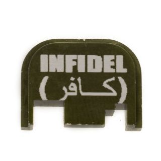 Glock Rear Slide Plate - Infidel - Olive Drab Green