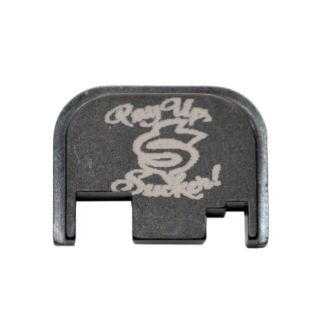 Glock Rear Slide Plate - Pay Up Sucker! - Anodized Black