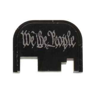 Glock Rear Slide Plate - We the People - Anodized Black