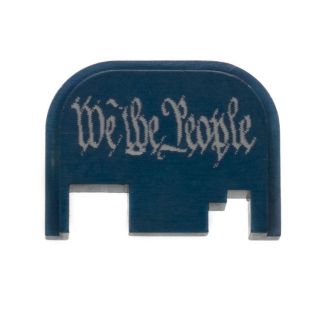 Glock Rear Slide Plate - We the People - Anodized Blue