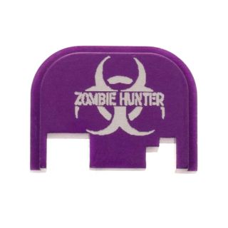 Glock Rear Slide Plate - Zombie Hunter - Anodized Purple
