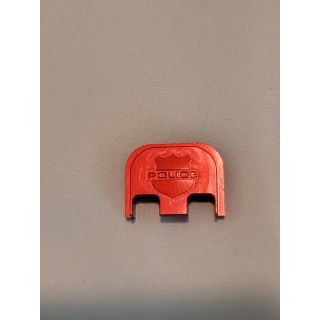 Glock Rear Slide Plate- *ORPH* - Anodize Red Glock Police , Gen 1-5